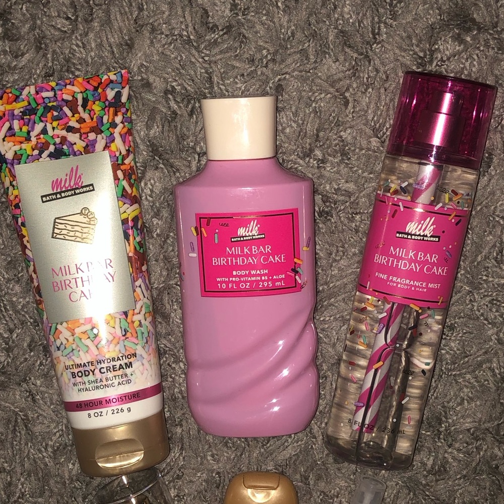 Bath & Body Works Milk Bar Birthday Cake Lot, New - Picture 4 of 14